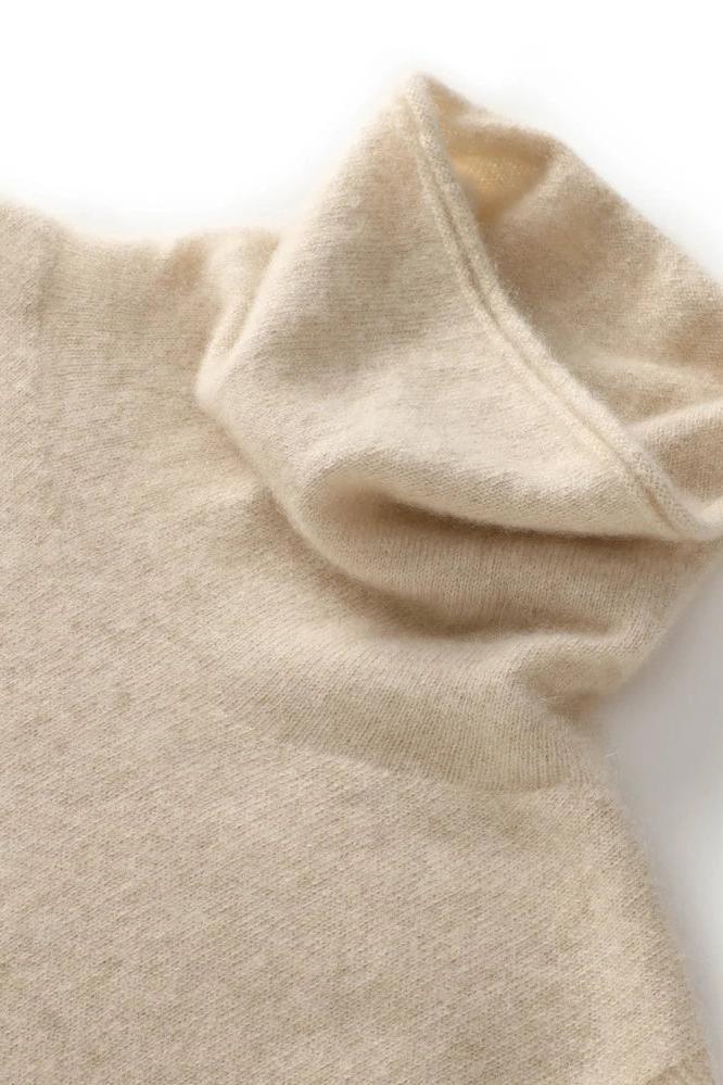 Vest Merino Wool Turtleneck Sweater Waistcoat Top