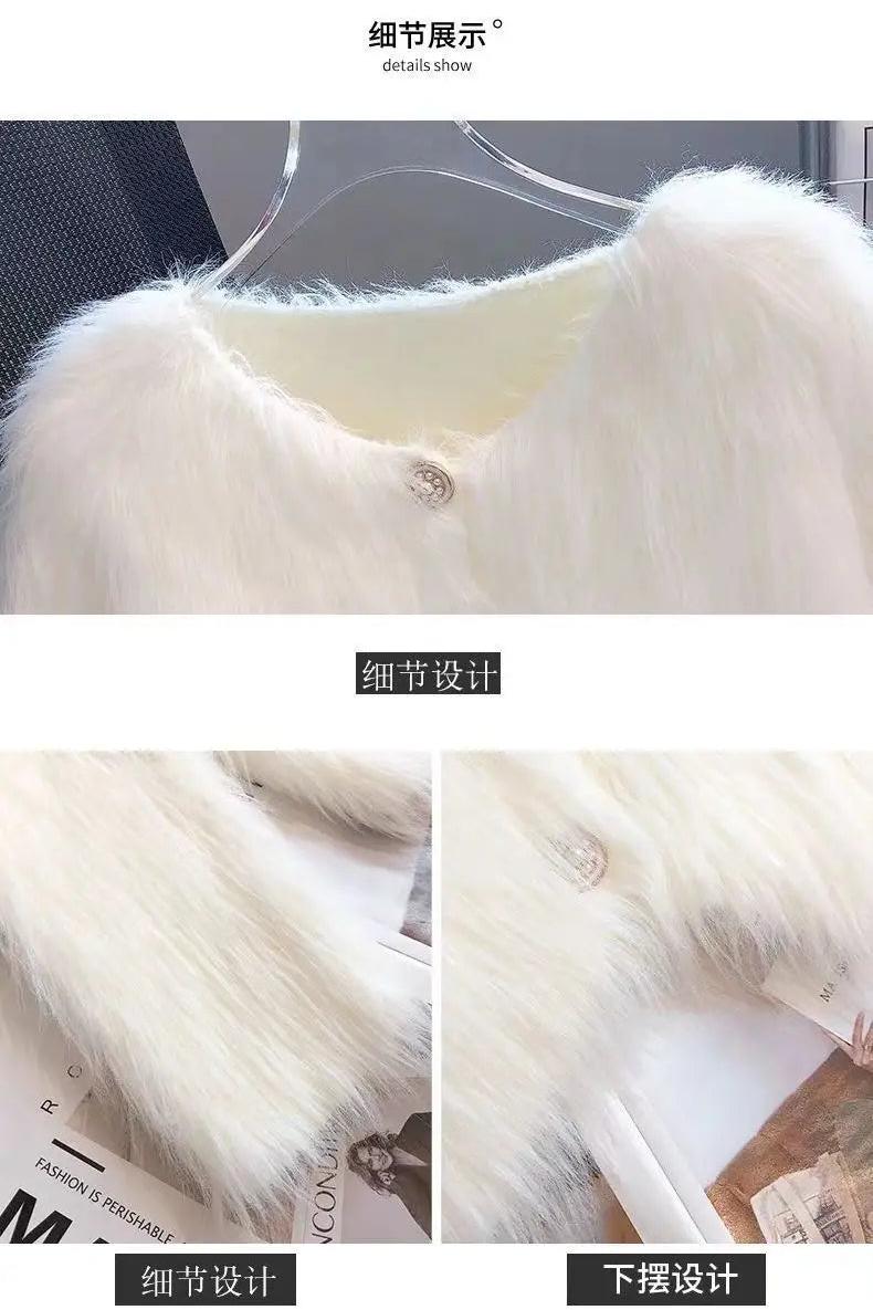 Warm Crop Cardigan Knitted Elegant Casual Sweaters