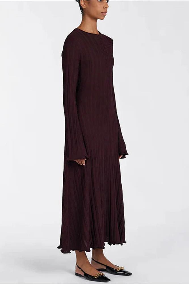 Knitted Loose Maxi Long Sleeve Party Dress