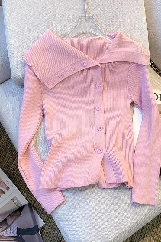 Off Shoulders Sweater Long Sleeve Top