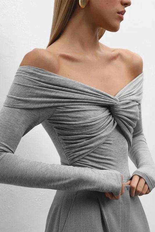 Off Shoulde Long Sleeve Top