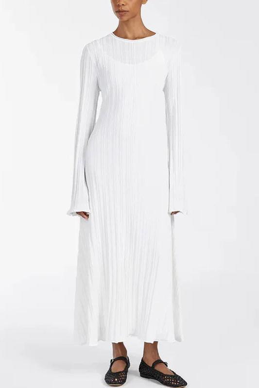 Knitted Loose Maxi Long Sleeve Party Dress
