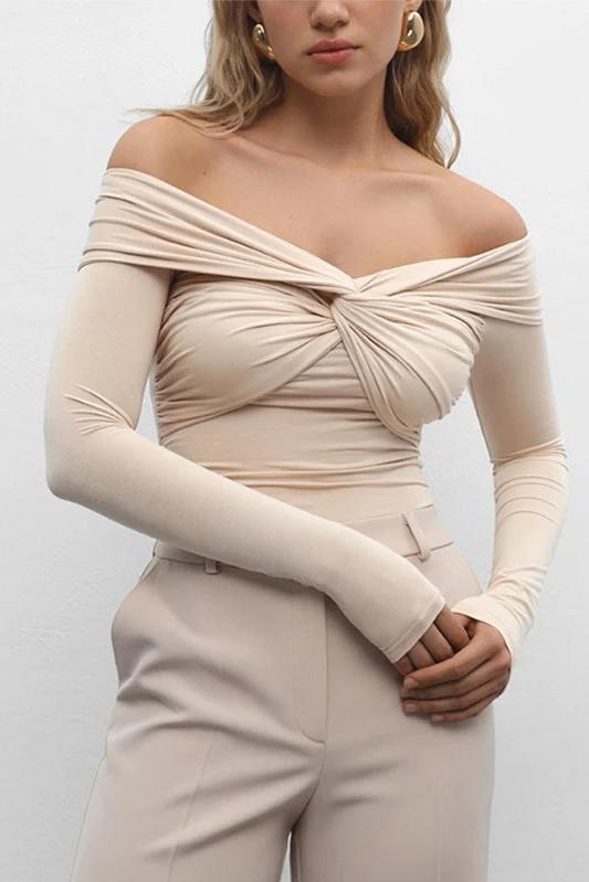 Off Shoulde Long Sleeve Top