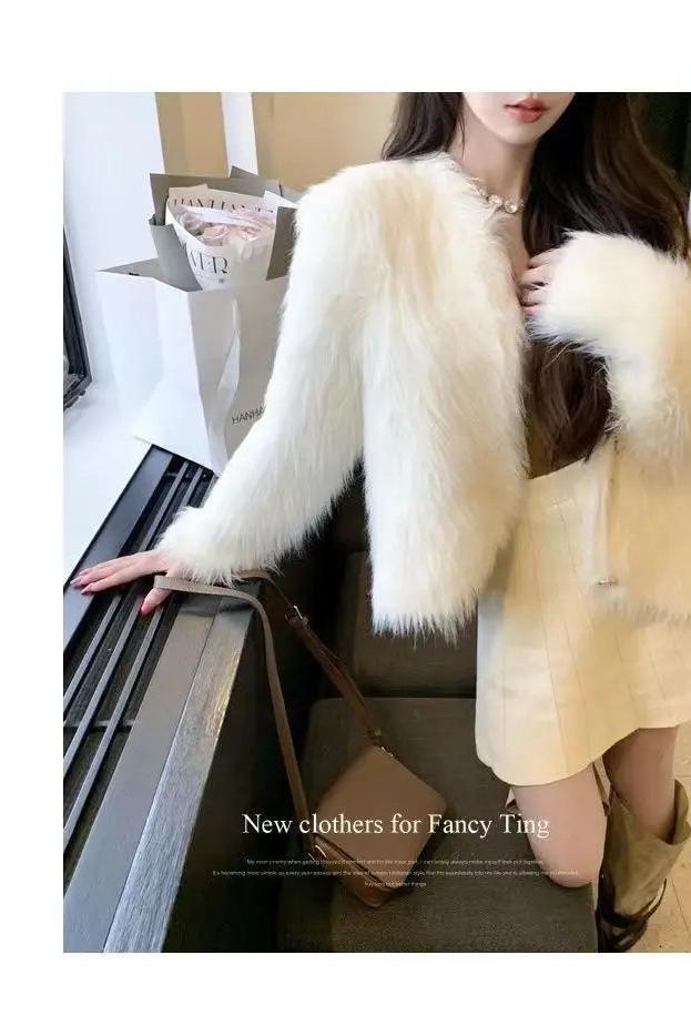 Warm Crop Cardigan Knitted Elegant Casual Sweaters