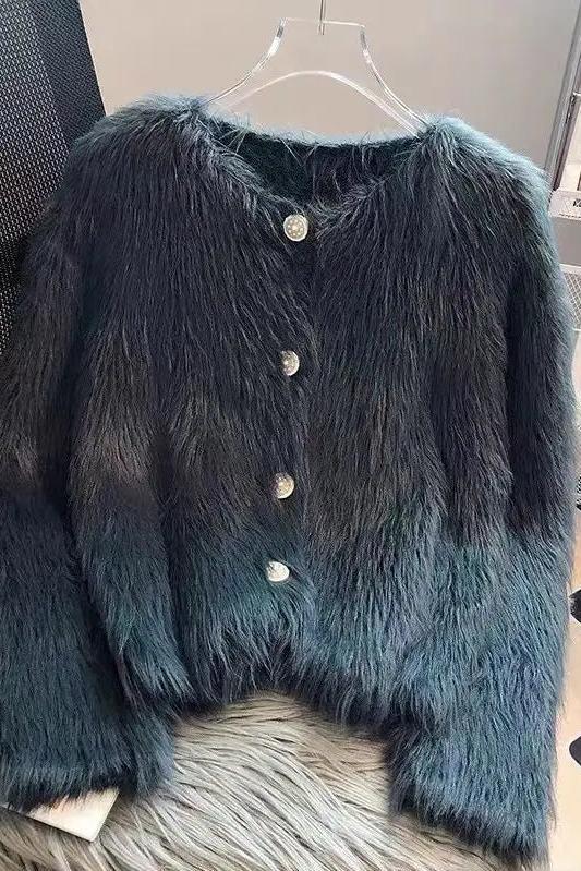 Warm Crop Cardigan Knitted Elegant Casual Sweaters