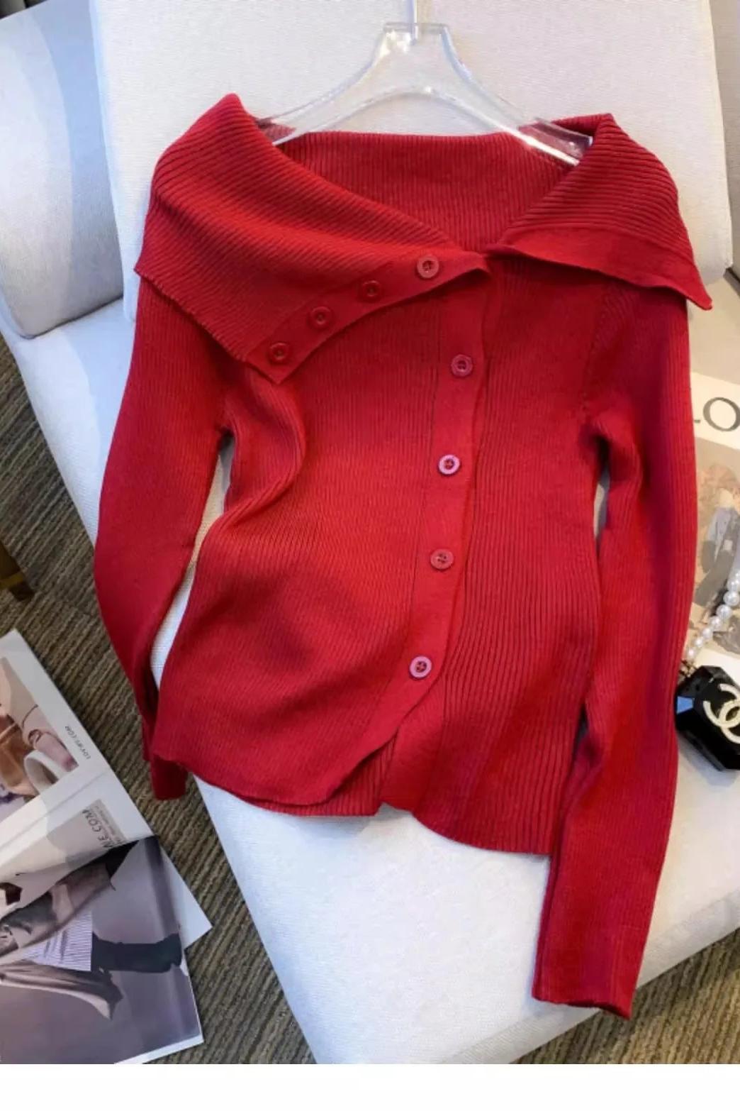 Off Shoulders Sweater Long Sleeve Top