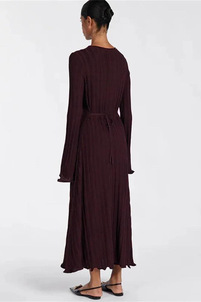 Knitted Loose Maxi Long Sleeve Party Dress