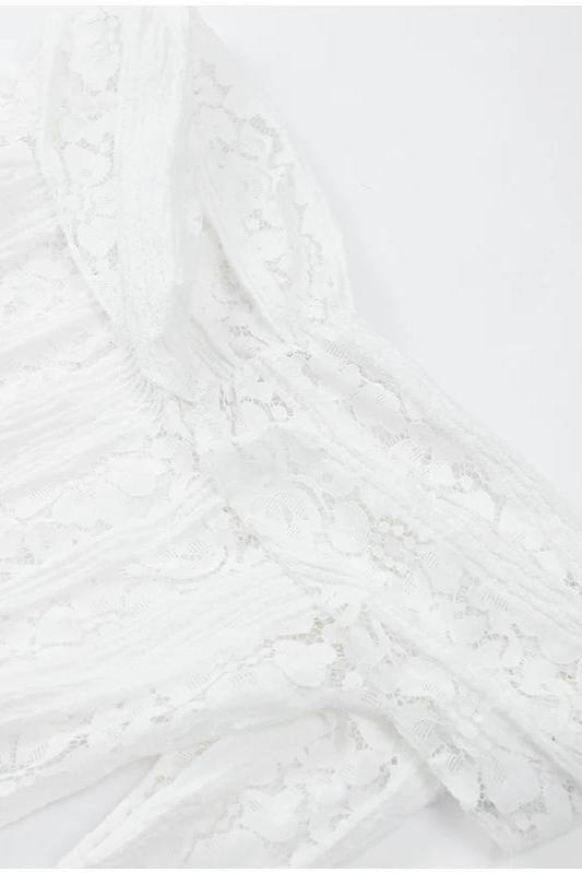 White Off Shoulder Long Sleeve Maxi Summer Dress