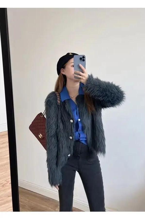 Warm Crop Cardigan Knitted Elegant Casual Sweaters