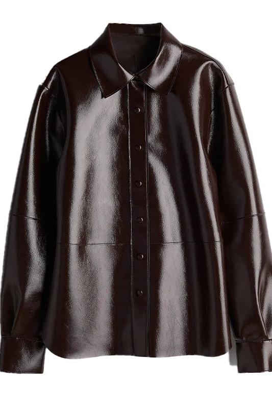 PU Leather Jackets Short Skirt Sets