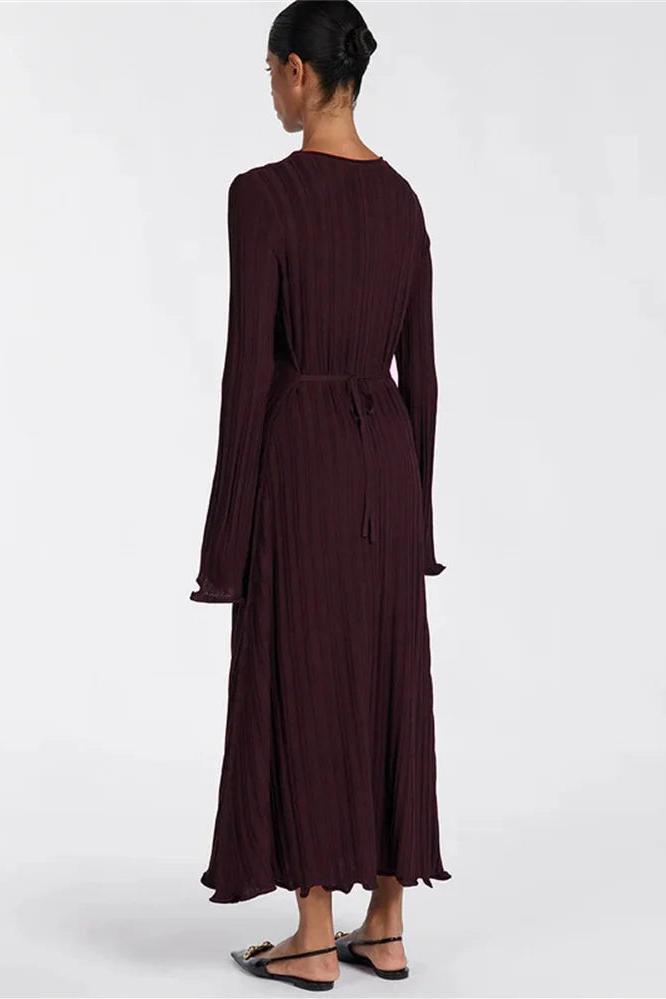 Knitted Loose Maxi Long Sleeve Party Dress